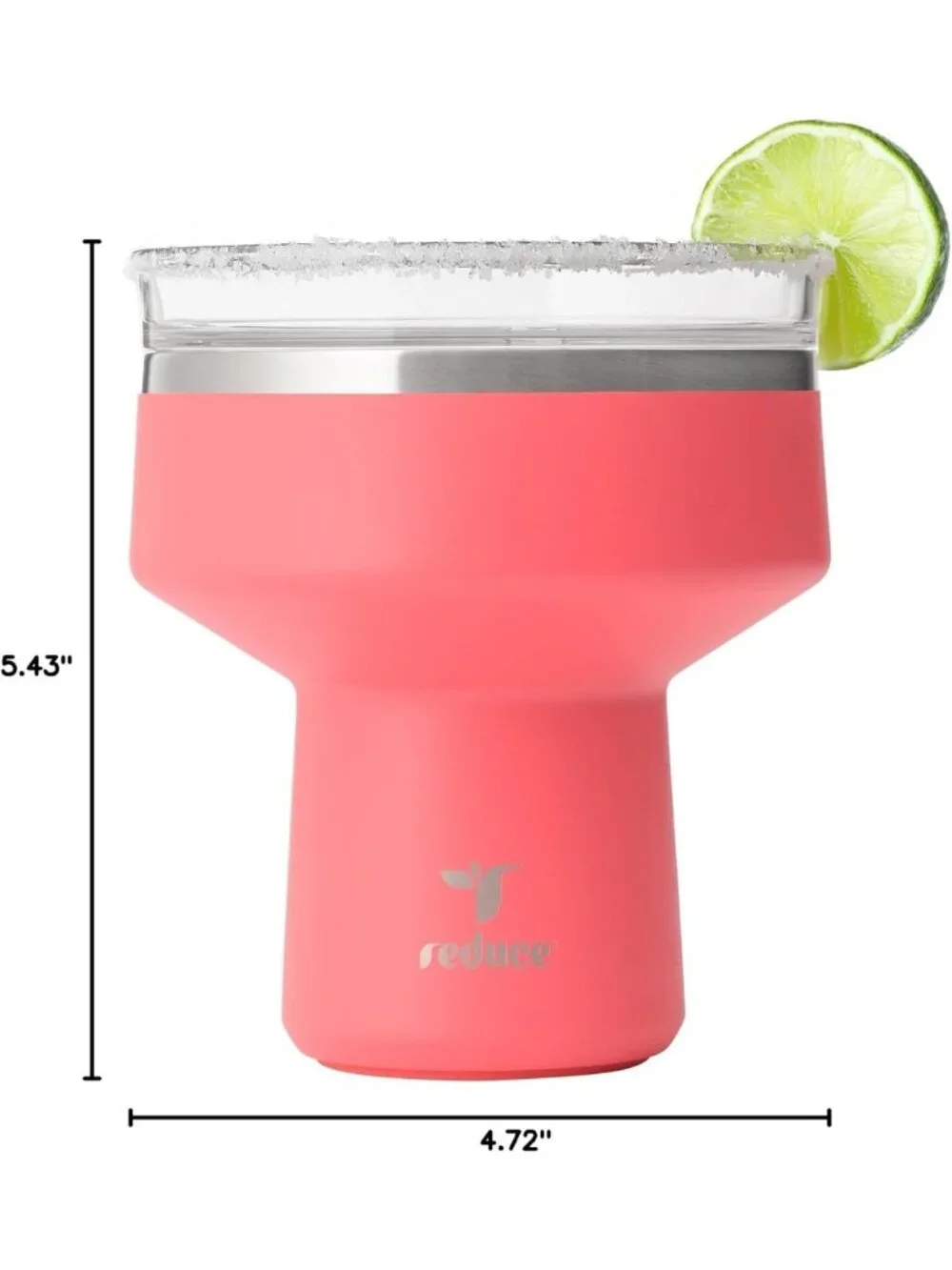 Insulated Cocktail Tumbler 16 oz - Shatterproof Margarita Glass - Keeps Drinks